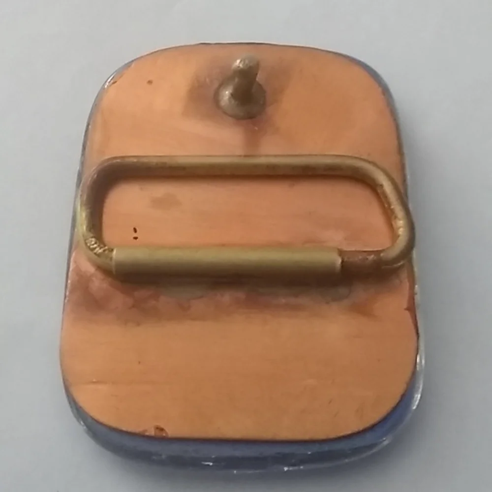 Brass back belt buckle
